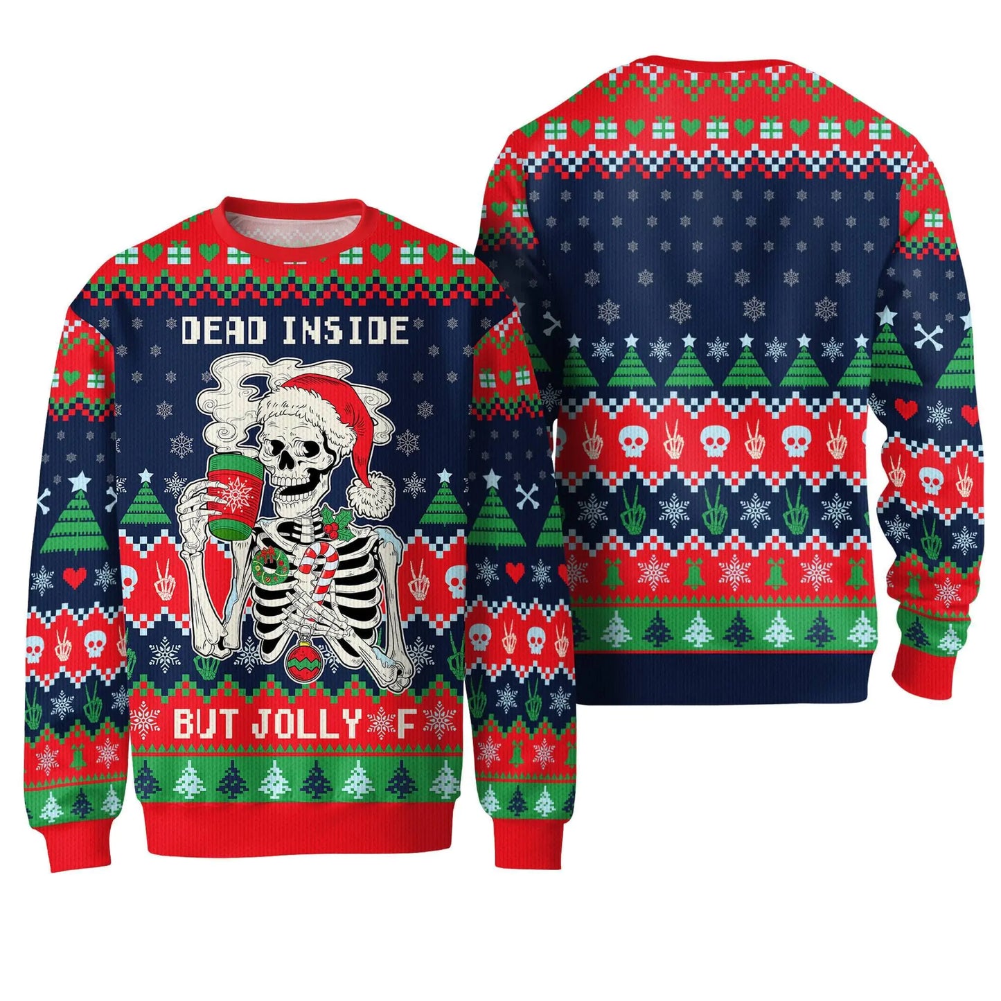 Dead Inside Santa Ugly Xmas Sweater