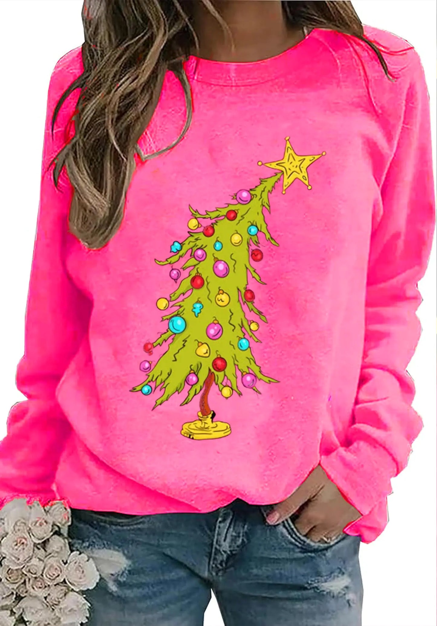 Grinch Crewneck Sweatshirt for Women