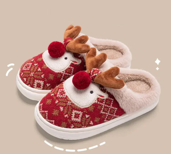 Raindeer Plush Slippers